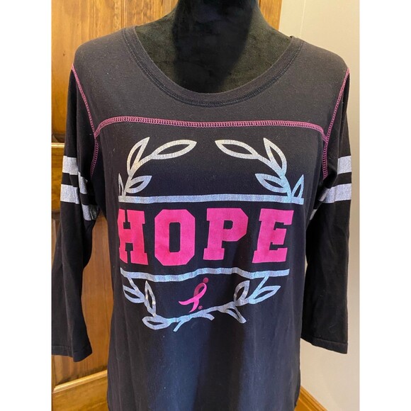 Susan G Komen Blouse Women’s Top  Large “HOPE” T shirt Help Cure Breast Cancer! - Picture 2 of 8